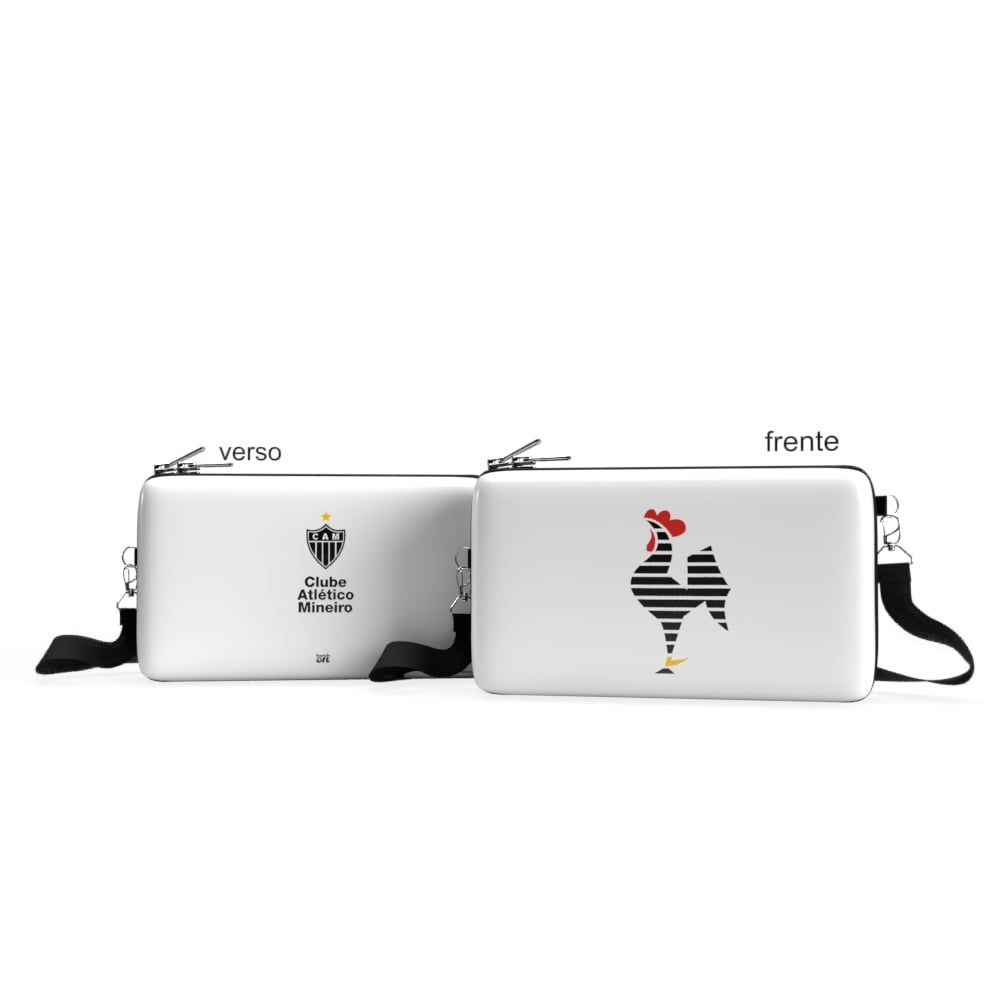 Bolsa Shoulder Bag Atlético Mineiro P Horizontal - Pochete Slim Kameleon