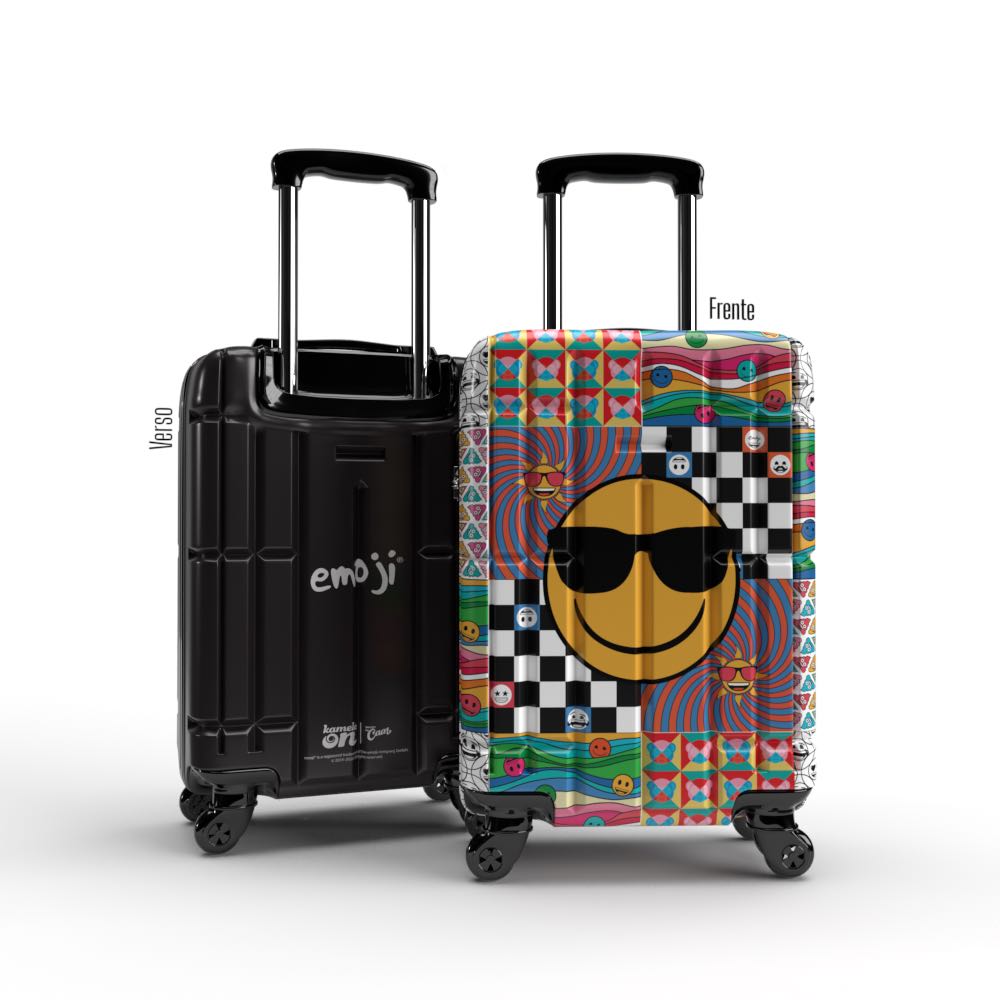 Mala de Viagem Personalizada Emoji Kameleon