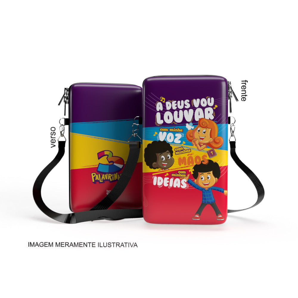 Bolsa Shoulder Bag P Vertical - 3 Palavrinhas - Pochete Slim Kameleon
