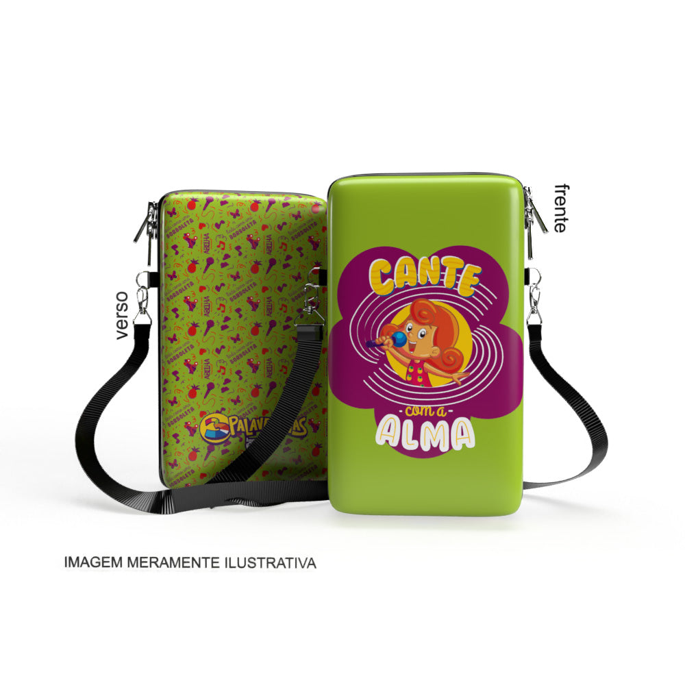 Bolsa Shoulder Bag P Vertical - 3 Palavrinhas - Pochete Slim Kameleon