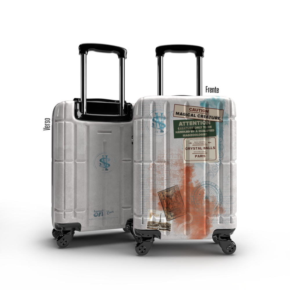 Mala de Viagem Animais Fantásticos Personalizada Kameleon
