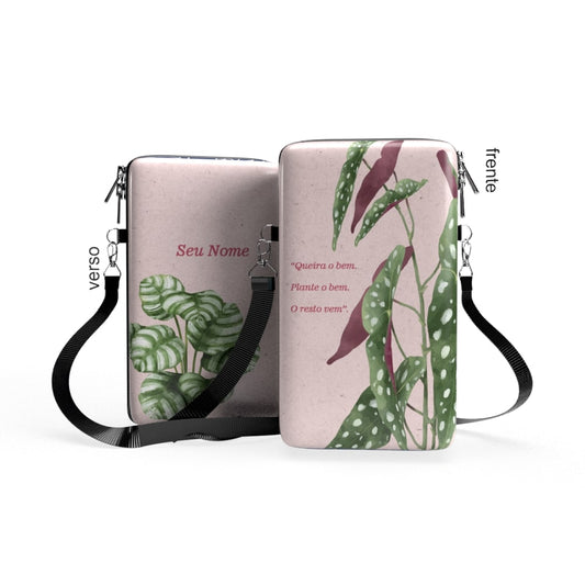 Shoulder Bag P Vertical - Plantas - Bolsa Pochete Slim - Kameleon