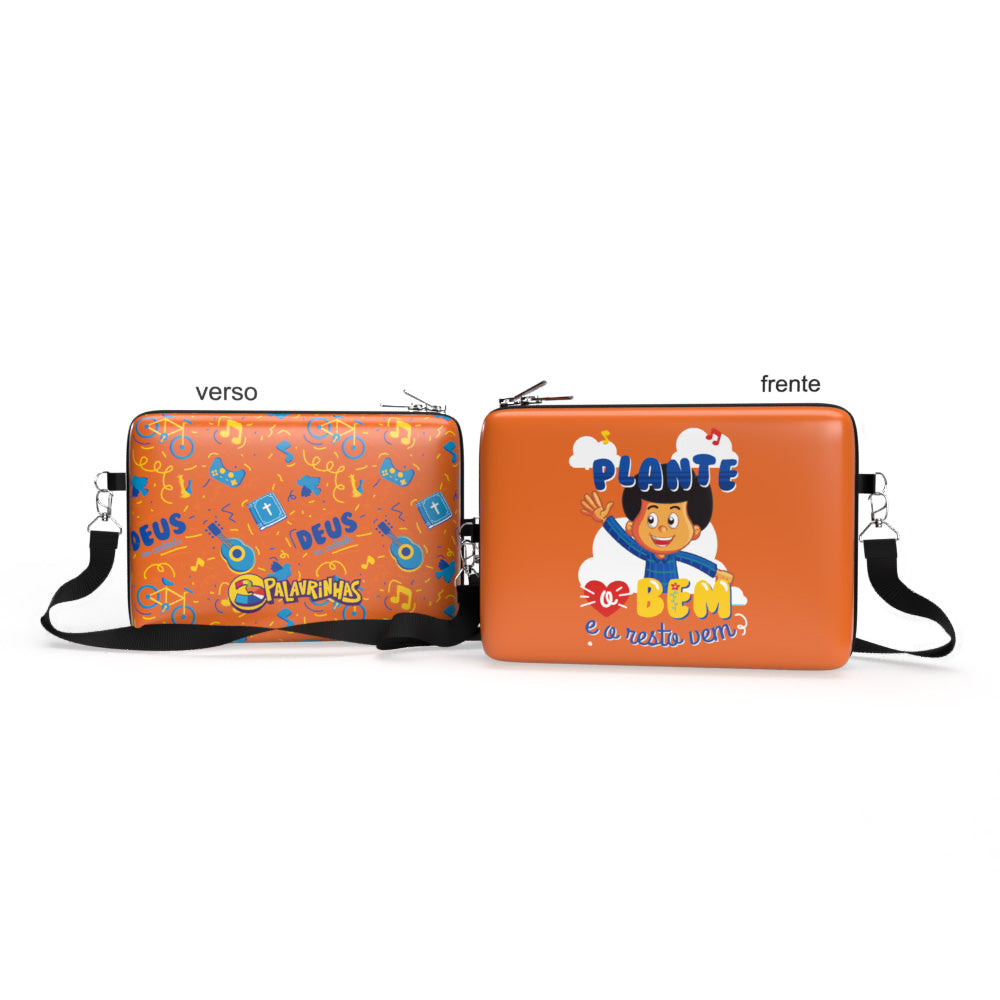 Bolsa Shoulder Bag 3 Palavrinhas G - Pochete/Lancheira/Estojo Kameleon
