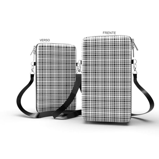 Shoulder Bag P Vertical - Xadrez - Bolsa Pochete Slim
