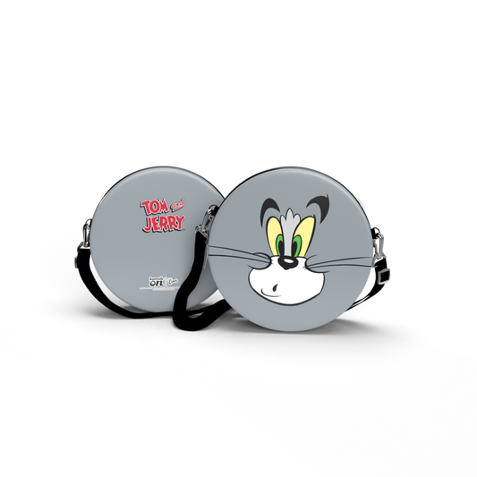 Bolsa Shoulder Bag Tom and Jerry Redonda - Pochete Slim Kameleon