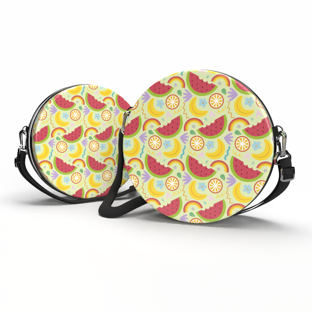 Bolsa Shoulder Bag Redonda - Frutas