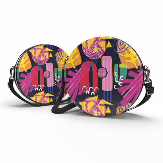 Bolsa Shoulder Bag Redonda - Abstrato