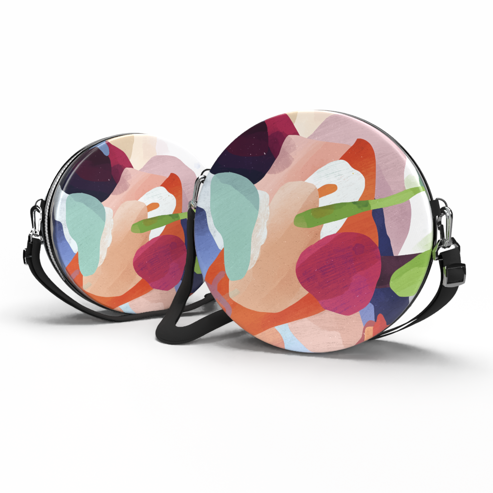 Bolsa Shoulder Bag Redonda - Abstrato