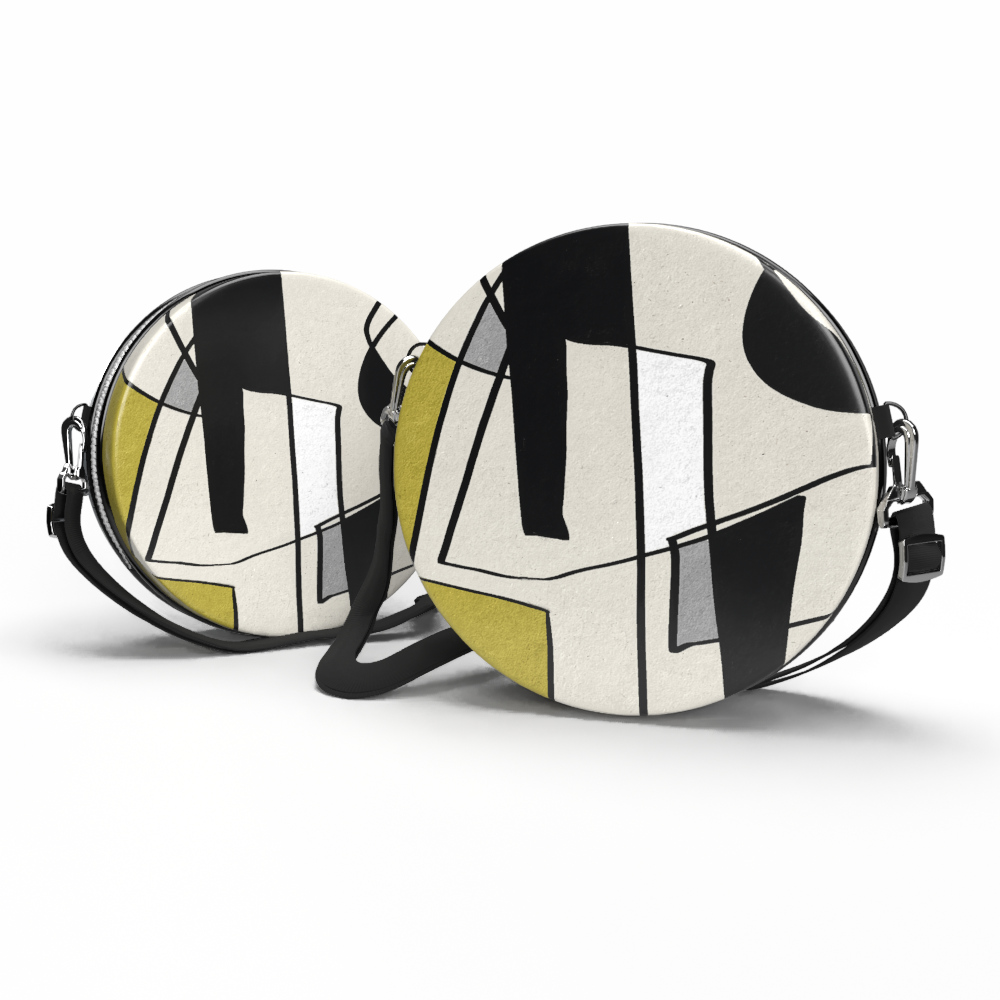 Bolsa Shoulder Bag Redonda - Abstrato