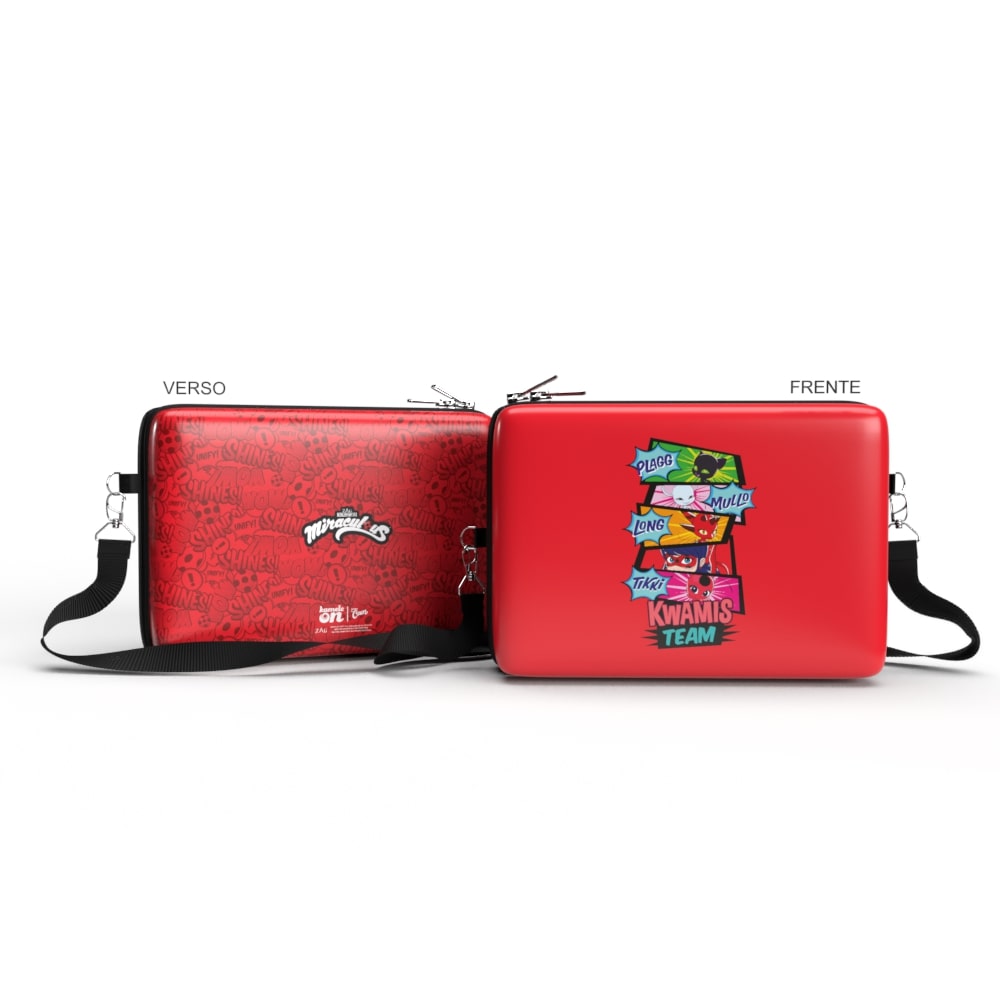 Bolsa Shoulder Bag Miraculous Ladybug G - Pochete/Lancheira/Estojo Kameleon