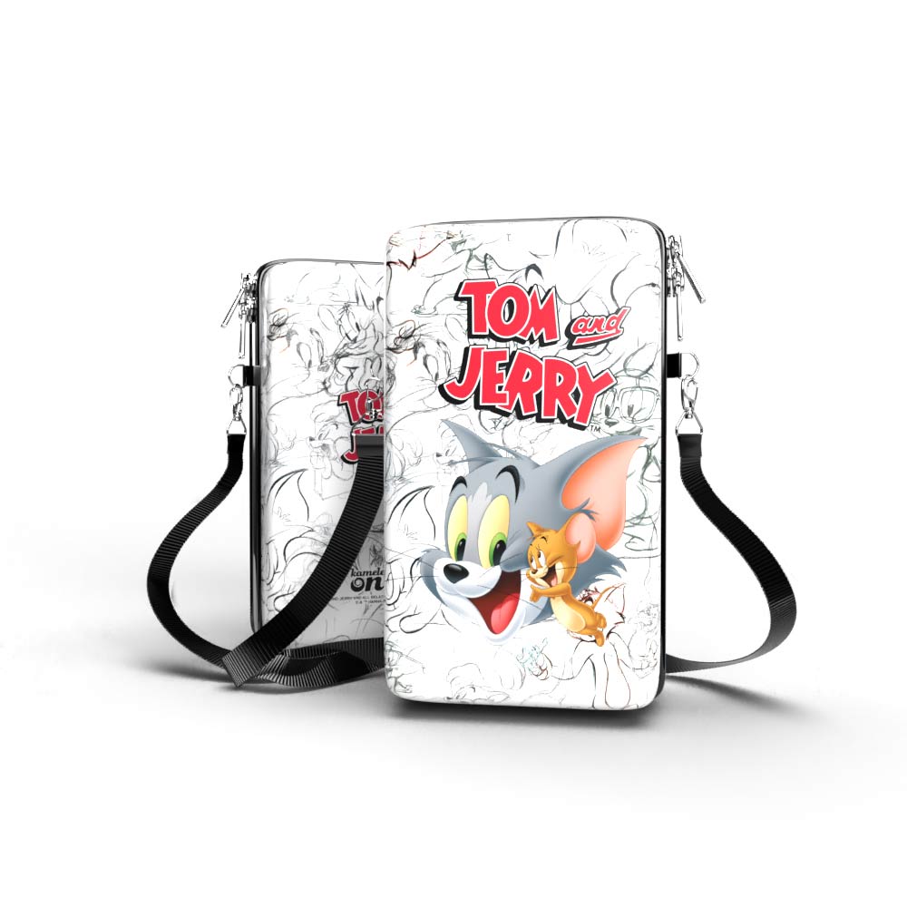 Bolsa Shoulder Bag Tom and Jerry P Vertical - Pochete Slim Kameleon