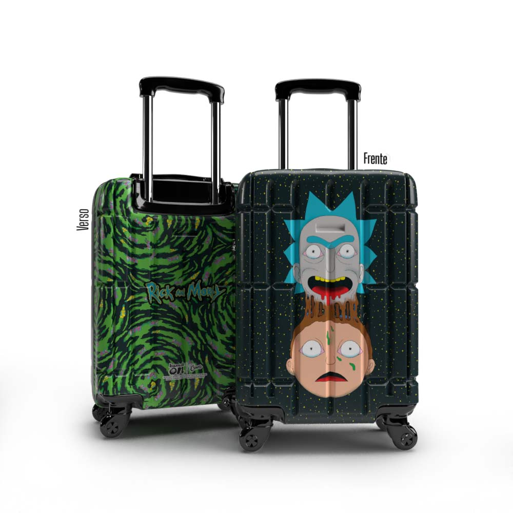 Mala de Viagem Personalizada Rick and Morty Kameleon