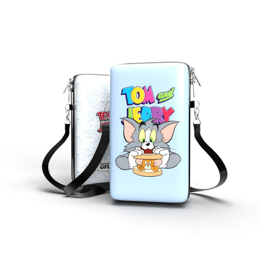 Bolsa Shoulder Bag P Vertical - Tom and Jerry - Pochete Slim Kameleon - Kameleon Bags