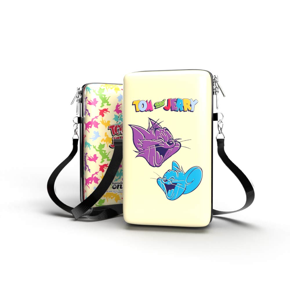 Bolsa Shoulder Bag P Vertical - Tom and Jerry - Pochete Slim Kameleon