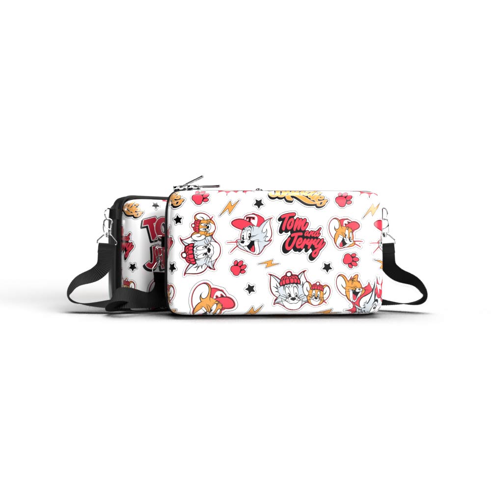 Bolsa Shoulder Bag P Horizontal - Tom and Jerry - Pochete Slim Kameleon